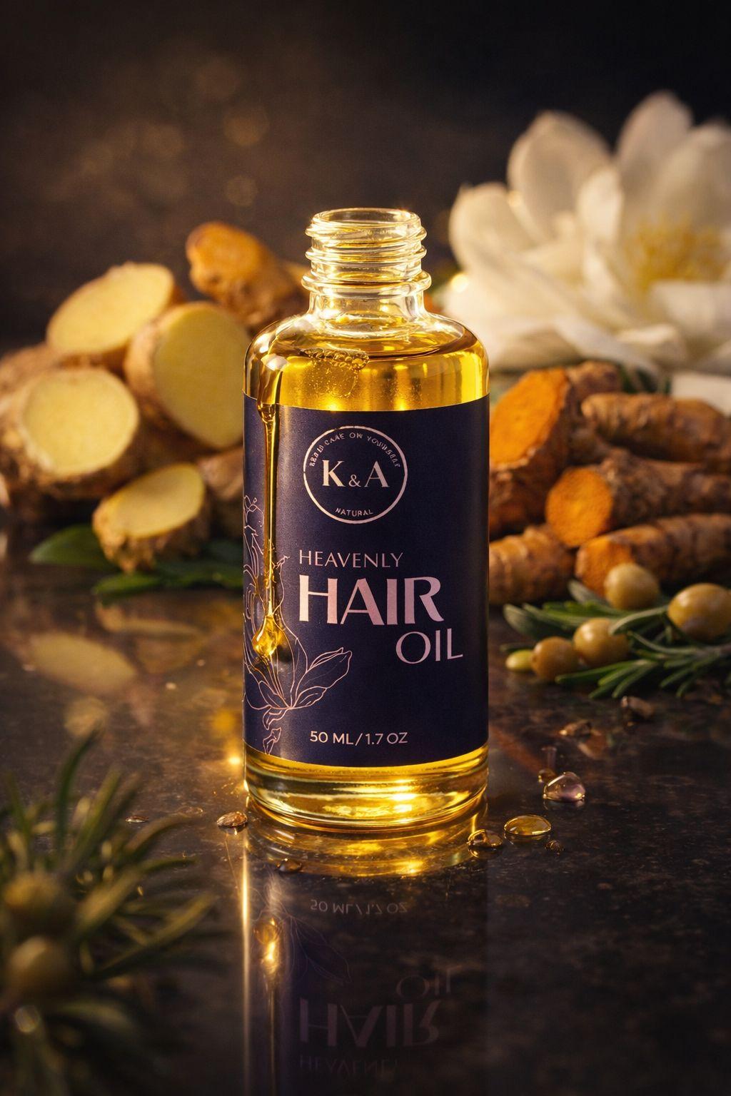 Heavenly Hair Oil with natural ingredients